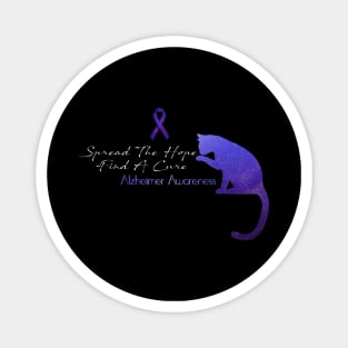 Alzheimer Awareness Spread The Hope Find A Cure Gift Magnet